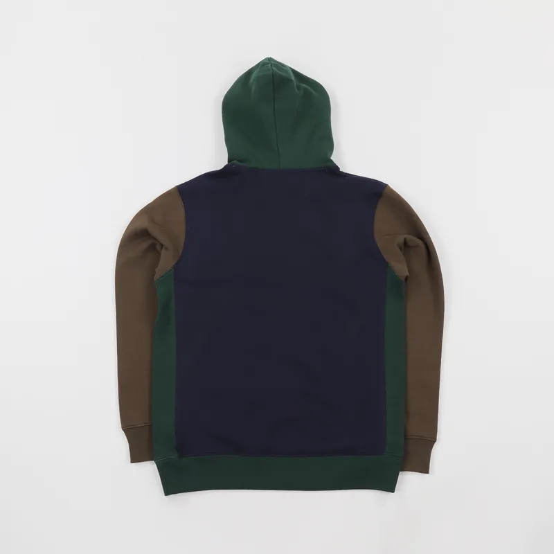 Stussy Colour Block Hood Navy-2
