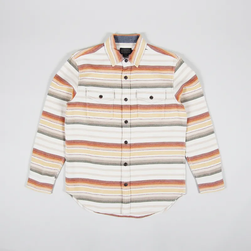 Pendleton Serape Beach Shirt Tan
