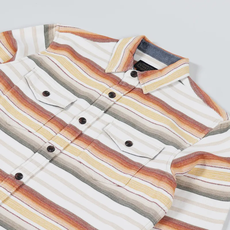 Pendleton Serape Beach Shirt Tan-1