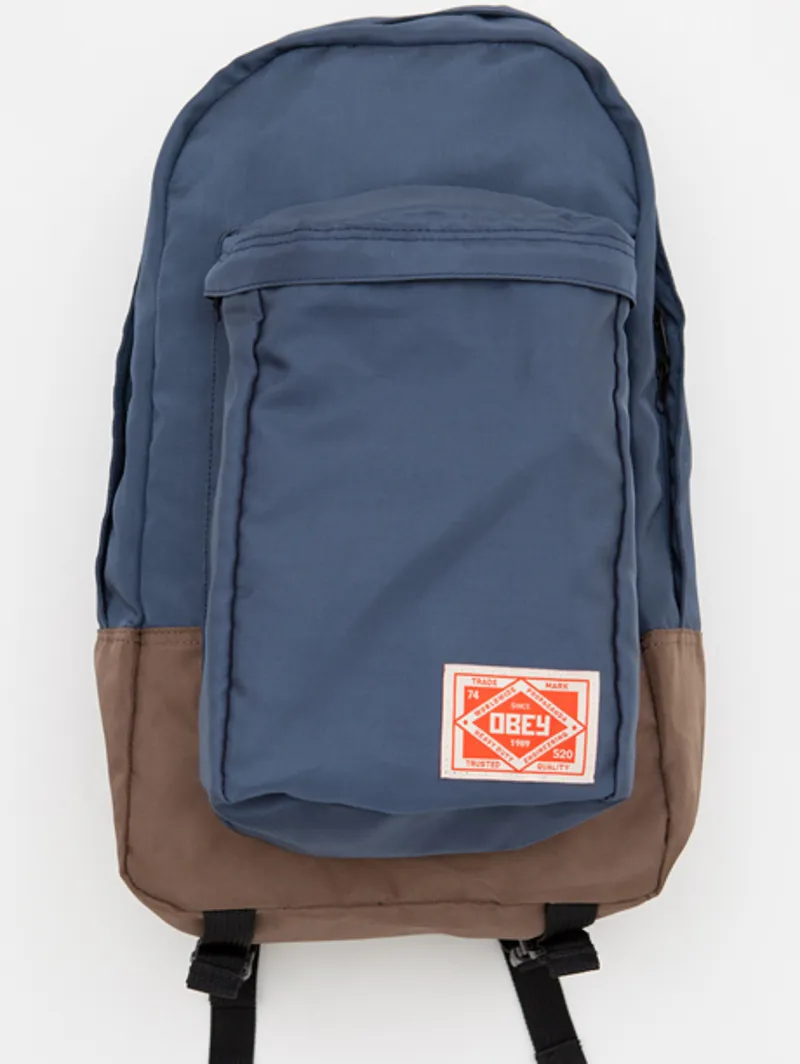 Obey Commuter Pack - Navy Blue and Brown
