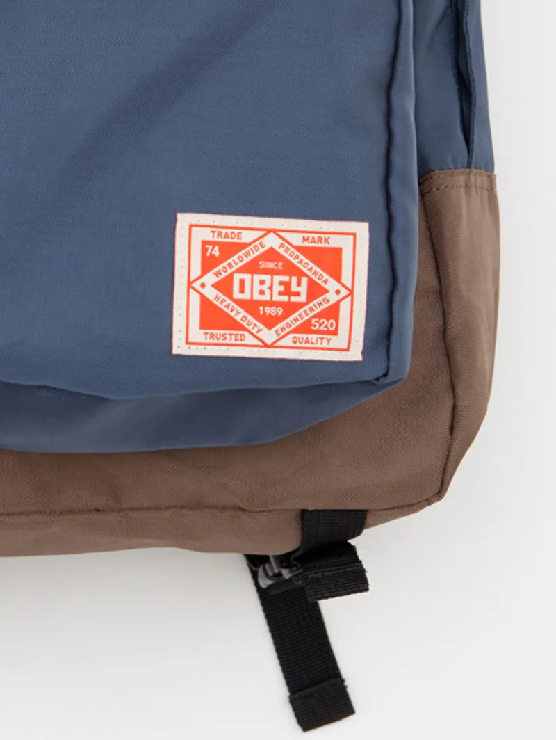 Obey Commuter Pack - Navy Blue and Brown-2