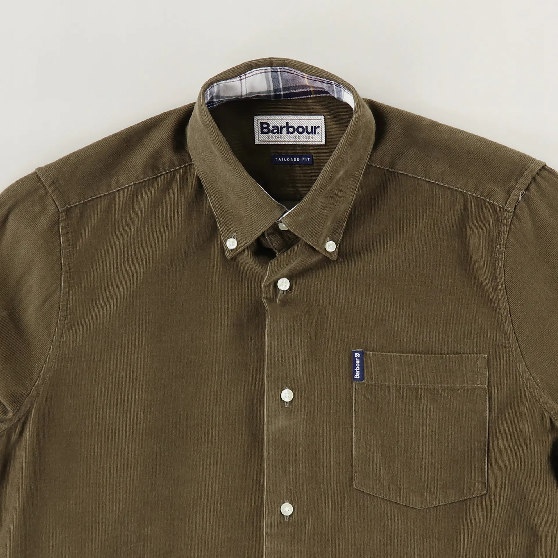 Barbour Cord Tailored Shirt Brown