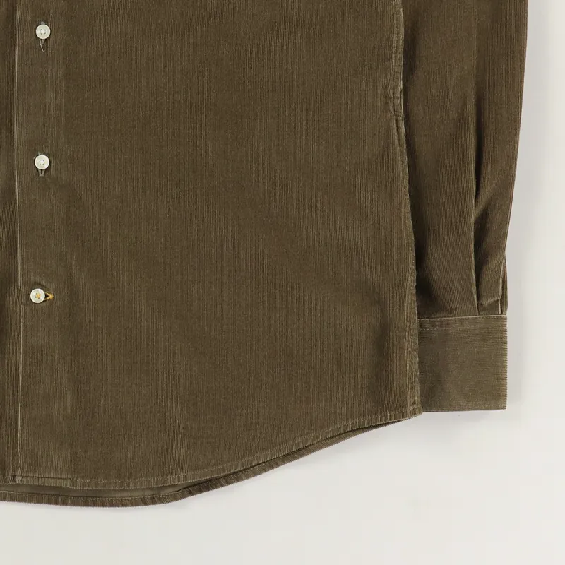 Barbour Cord 1 Tailored Shirt Brown-2