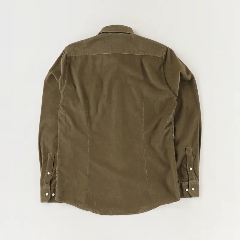 Barbour Cord 1 Tailored Shirt Brown-3