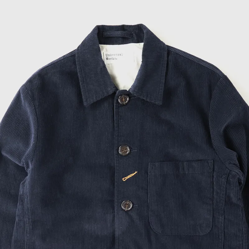 Universal Works Cord Bakers Jacket Navy-1