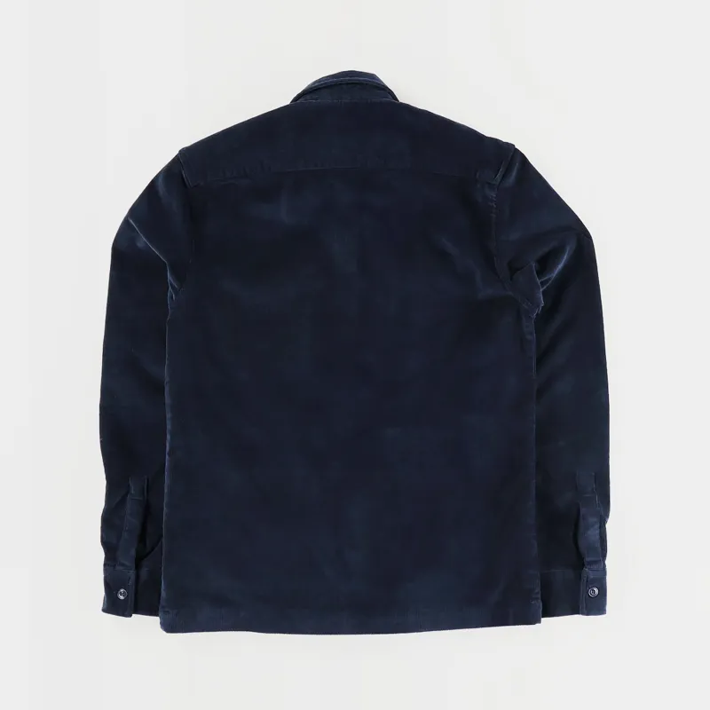 Barbour Cord Overshirt Navy-3