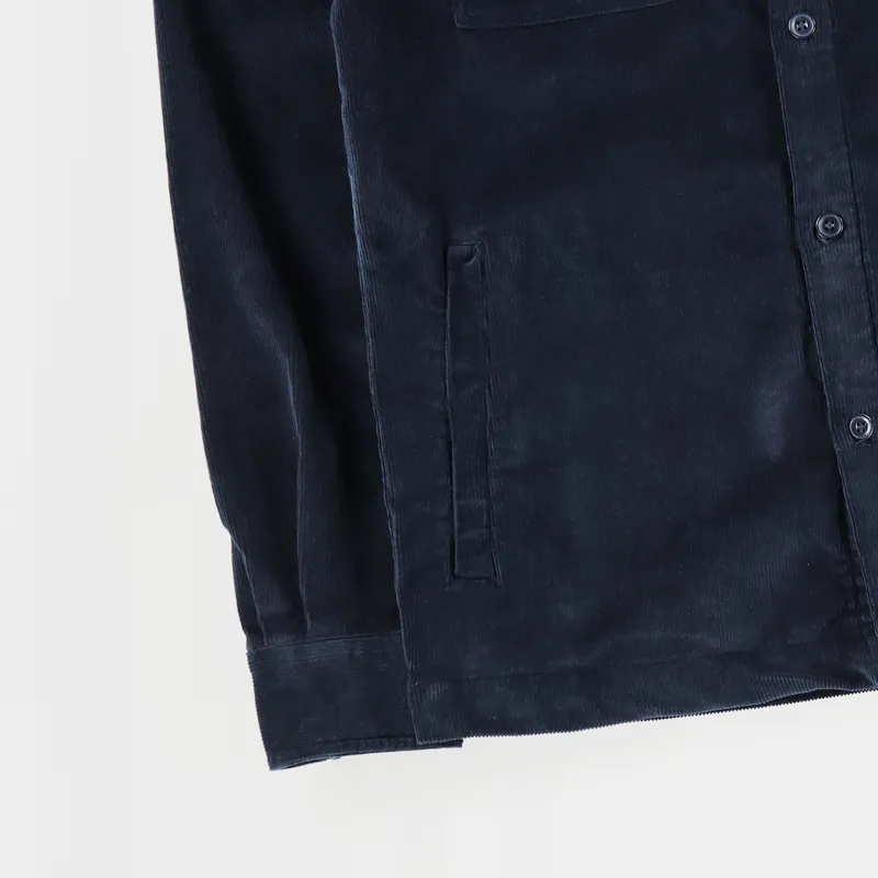 Barbour Cord Overshirt Navy-2