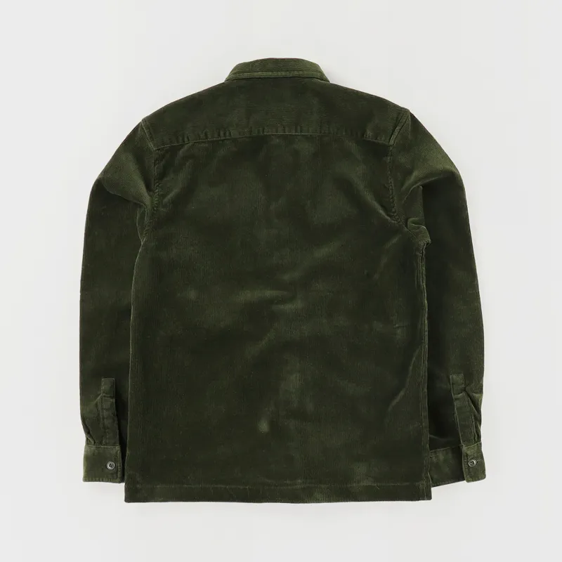 Barbour Cord Overshirt Olive-3