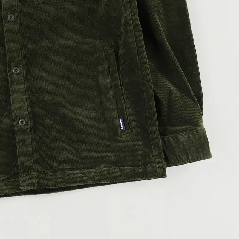 Barbour Cord Overshirt Olive-2