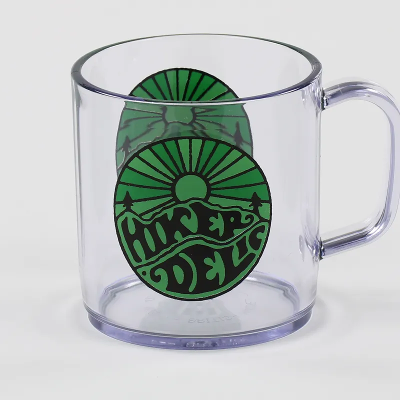 Hikerdelic Core Logo Mug Clear Green