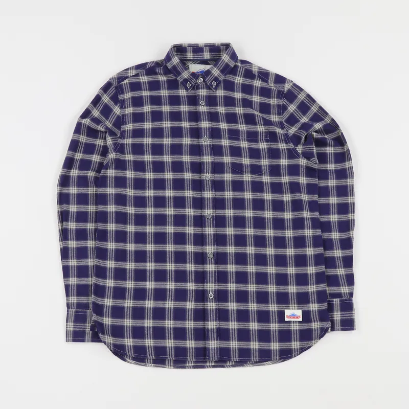 Penfield Corey Check Long Sleeve Shirt Blue