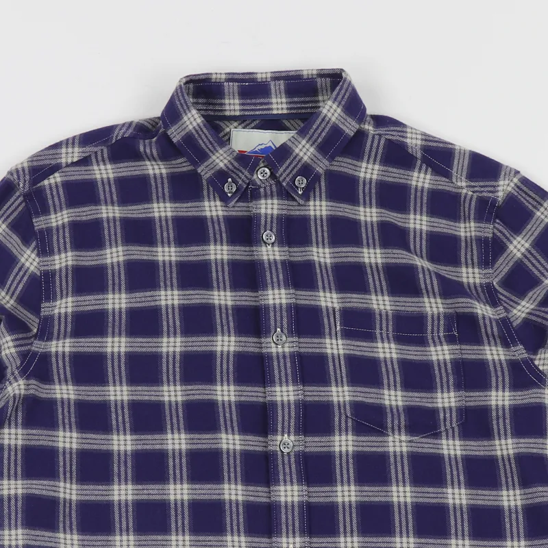 Penfield Corey Check Long Sleeve Shirt Blue-1
