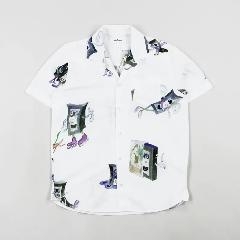 Soulland Cornwall Short Sleeve Shirt Multi