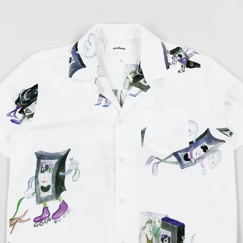 Soulland Cornwall Short Sleeve Shirt Multi-1
