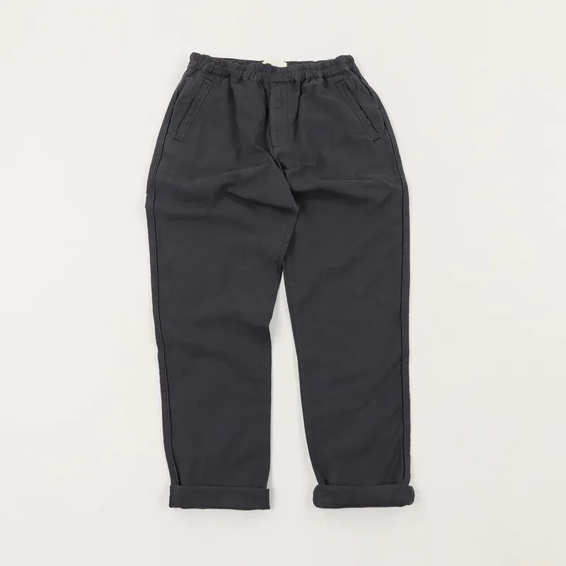 Folk Cotton Linen Trousers Graphite