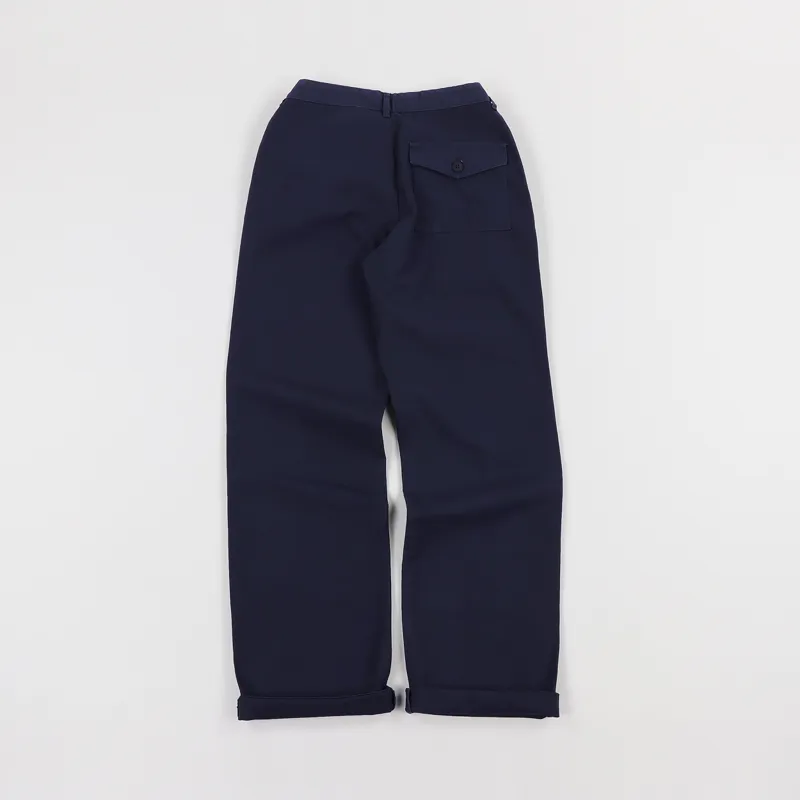 Armor Lux Cotton Trousers Navy Blue-1