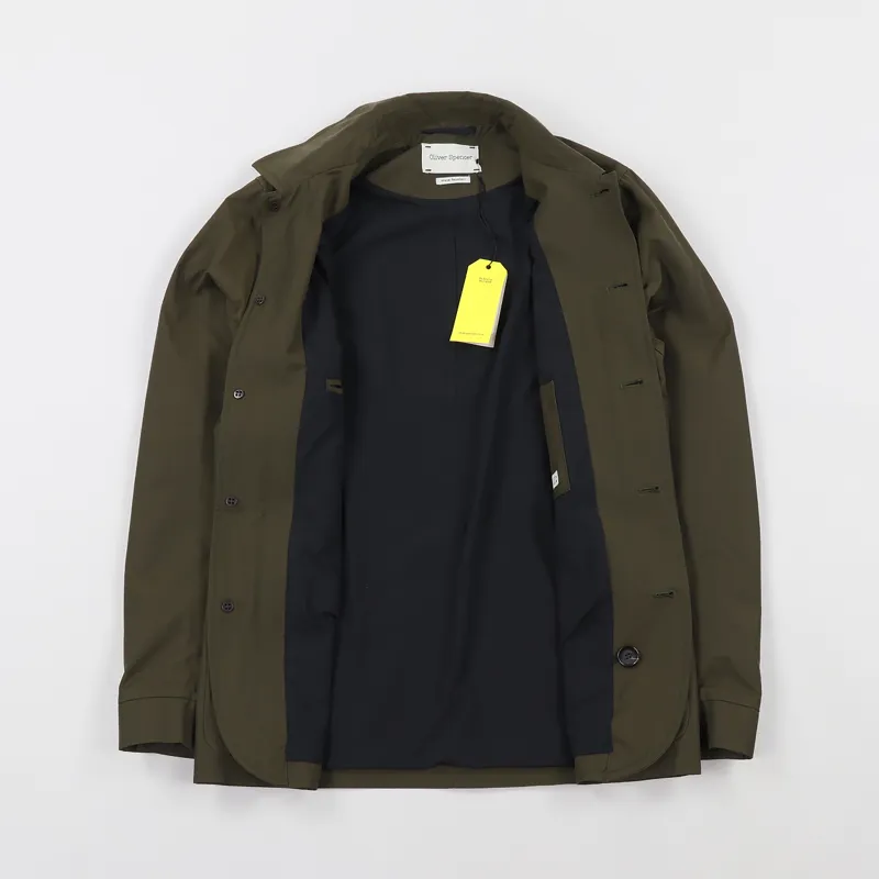 Oliver Spencer Cowboy Jacket Lingen Green-2