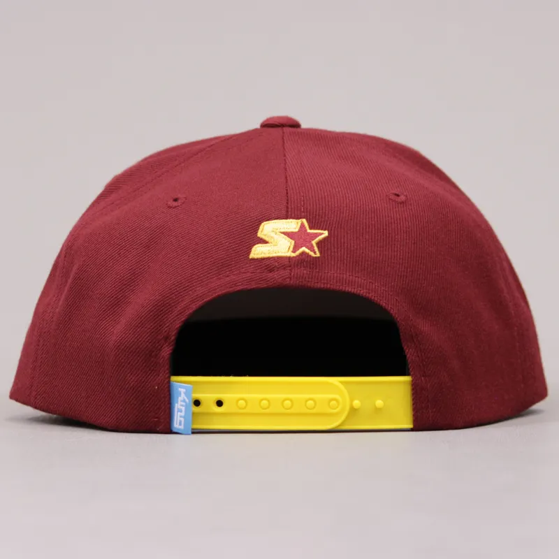 King Krest Select Snap Back Cap Maroon Yellow-3