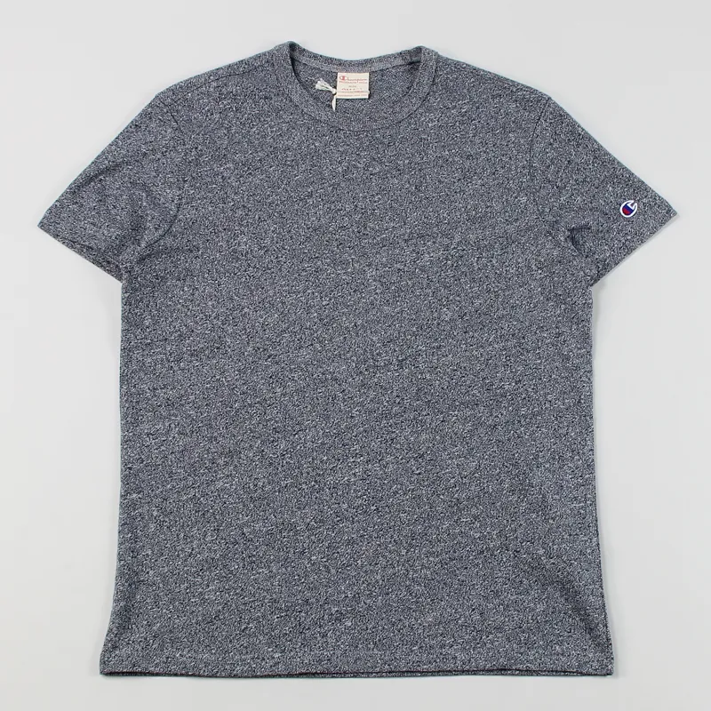 Champion Reverse Weave Crew T-Shirt Navy Marl
