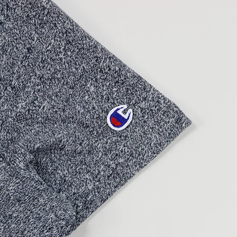 Champion Reverse Weave Crew T-Shirt Navy Marl-1