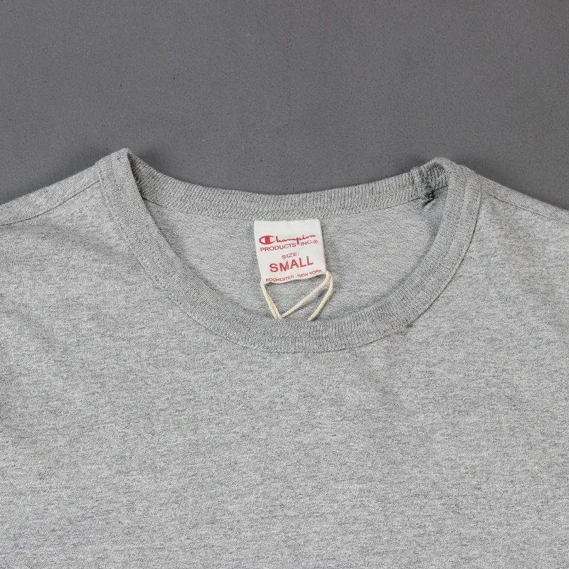 Champion Reverse Weave Crew Long Sleeve T-Shirt Grey Heather-2