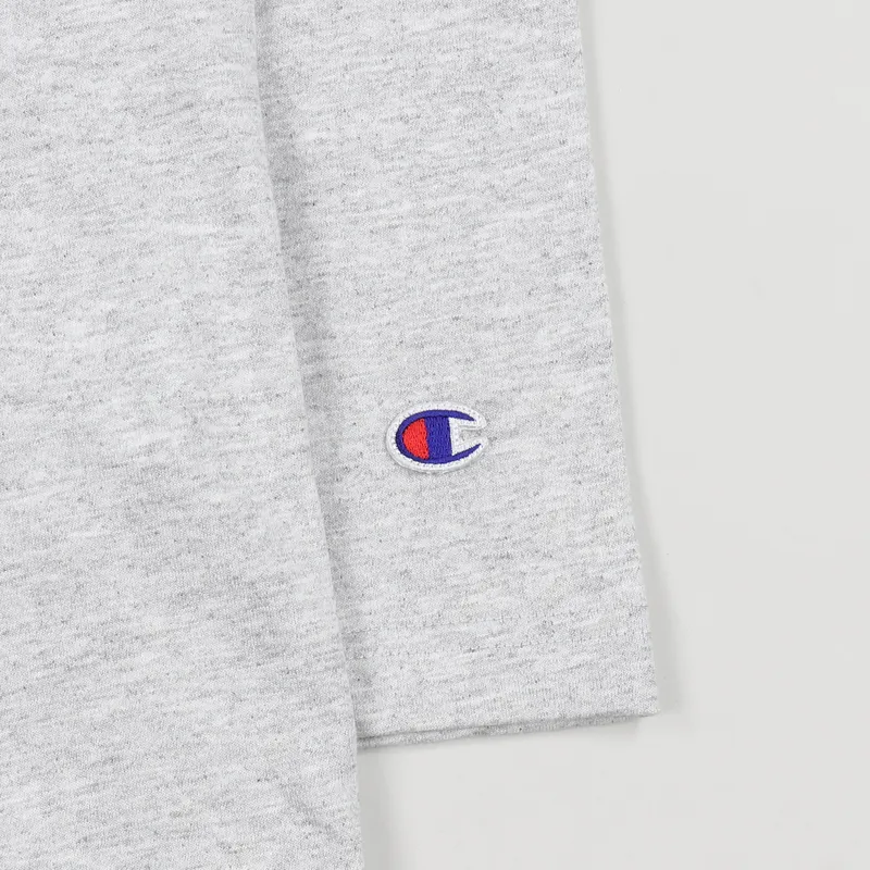Champion Crew Long Sleeve T Shirt Grey Marl-1