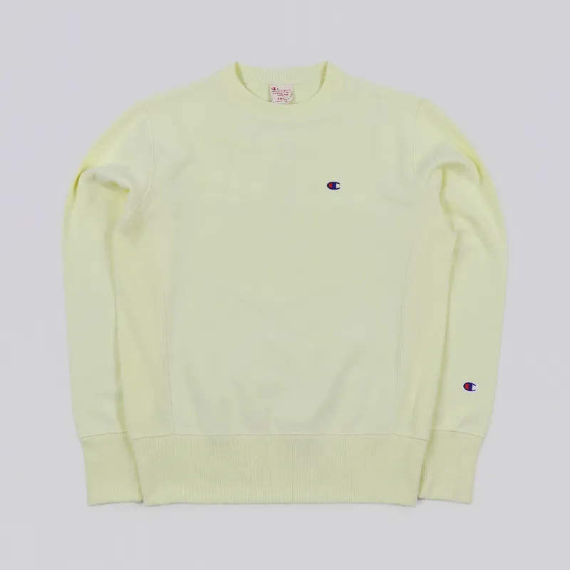 Champion Reverse Weave Crew Sweater Faded Yellow
