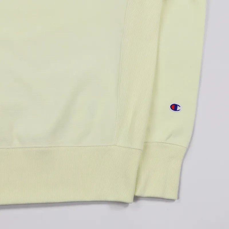Champion Reverse Weave Crew Sweater Faded Yellow-2