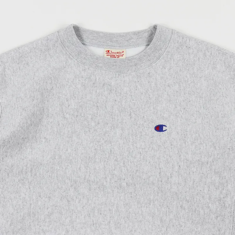 Champion Reverse Weave Winter Weight Sweatshirt Grey Marl-1