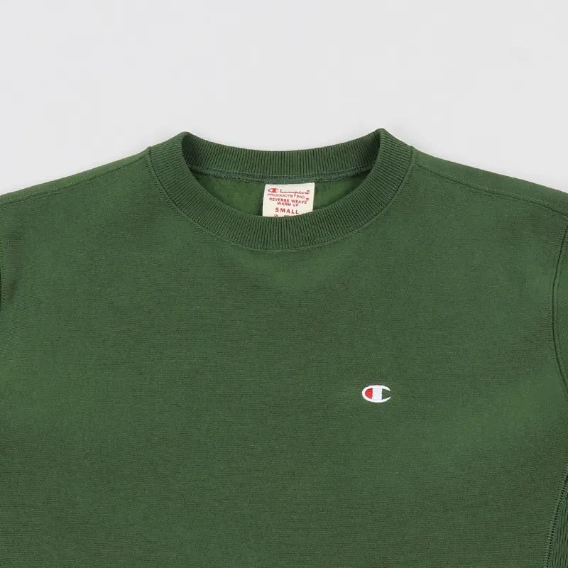Champion Reverse Weave Winter Weight Sweatshirt Green-1