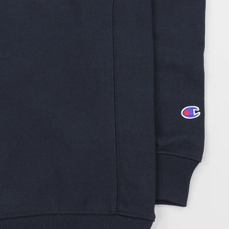 Champion x Beams Crew Neck Sweatshirt Navy-3