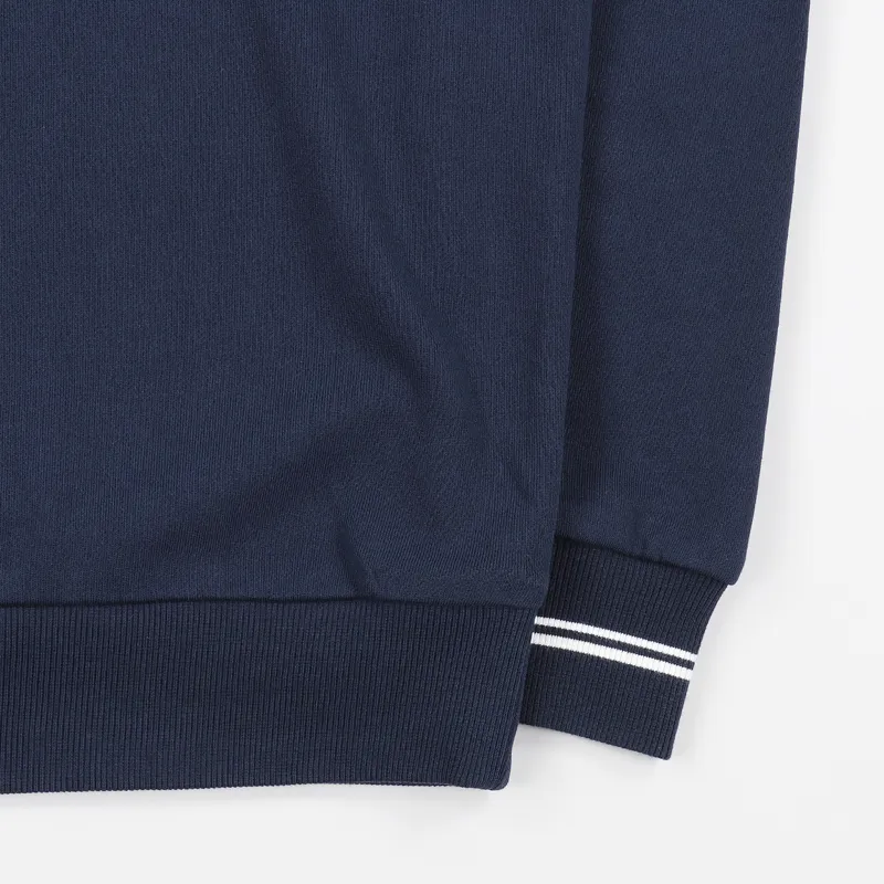 Fred Perry Crew Neck Sweat Washed Navy-2