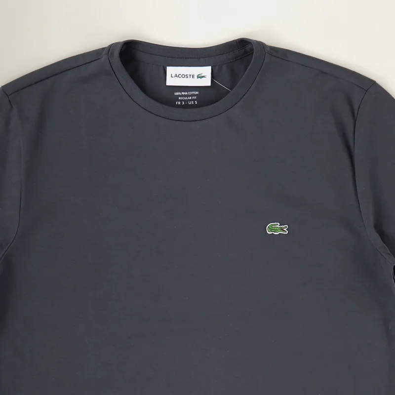 Lacoste Crew Neck T Shirt Dark Grey-1