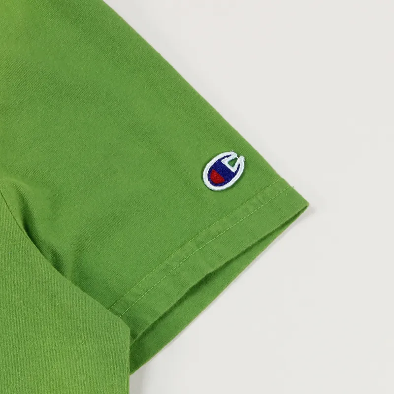 Champion Crew Neck T Shirt Green Wash-1