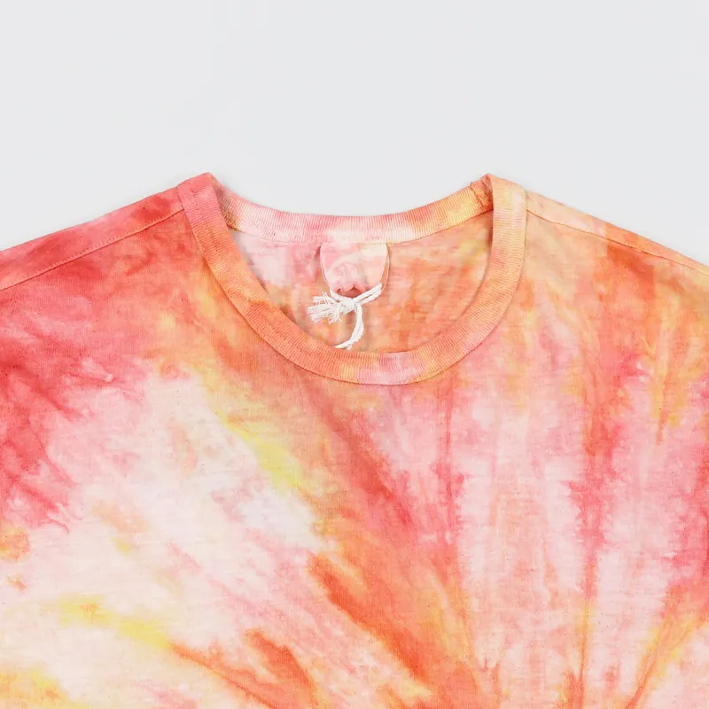 Champion Reverse Weave Crew Neck Tie Dye T Shirt Peach-2