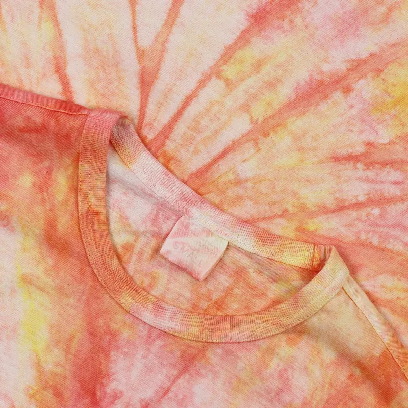 Champion Reverse Weave Crew Neck Tie Dye T Shirt Peach-1