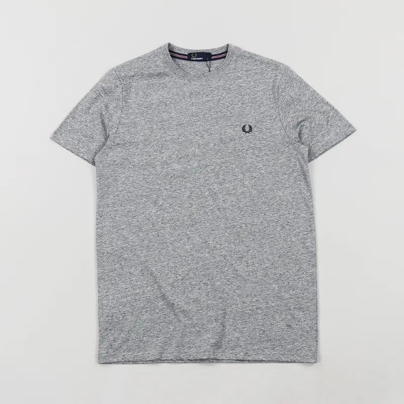 Fred Perry Crew Neck T Shirt Vintage Steel Marl
