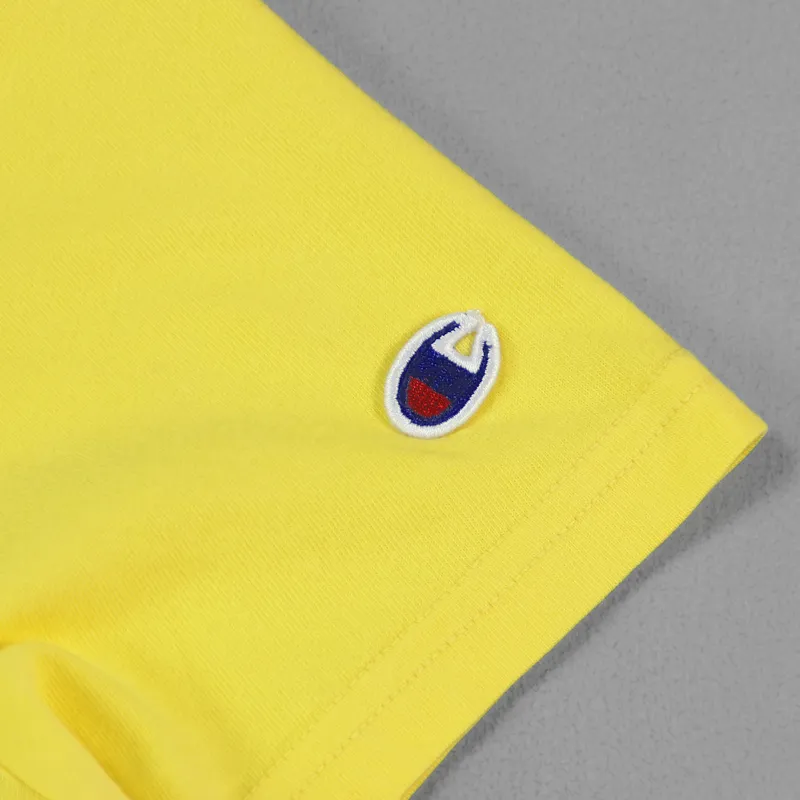 Champion Reverse Weave T Shirt Yellow-2