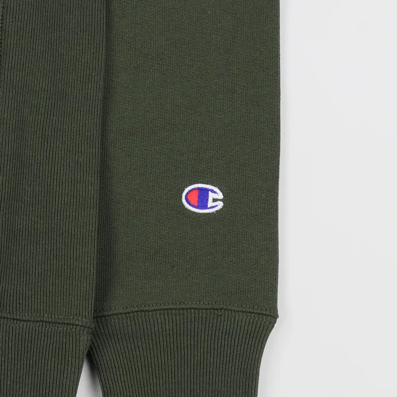 Champion Reverse Weave Crew Sweater Green-2