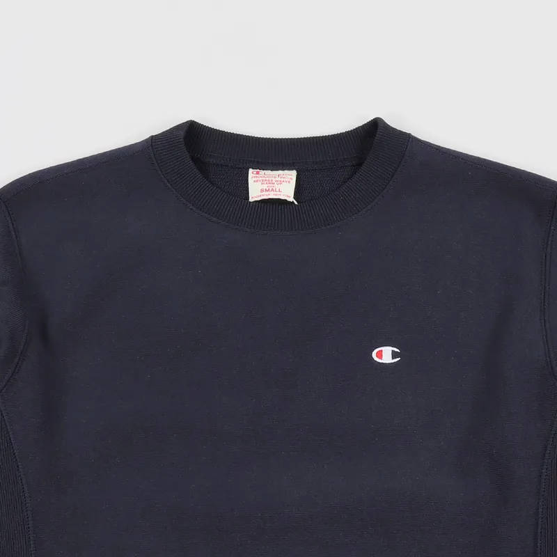 Champion Reverse Weave Crew Sweater Navy-1