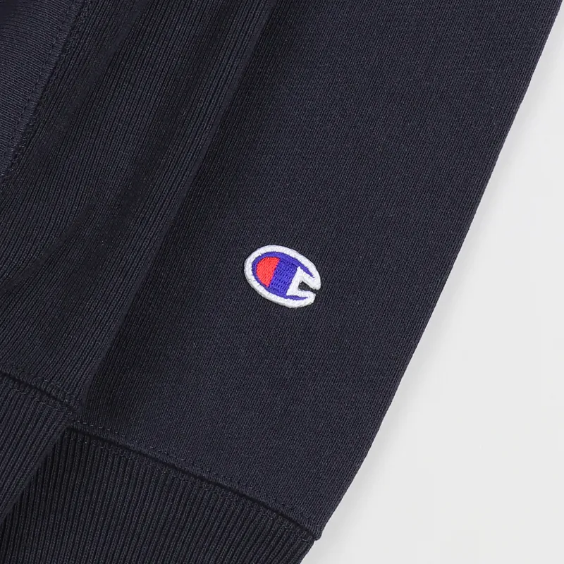 Champion Reverse Weave Crew Sweater Navy-2