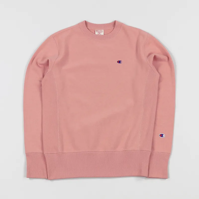 Champion Reverse Weave Crew Sweater Rose