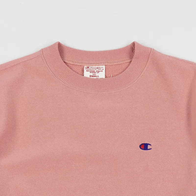 Champion Reverse Weave Crew Sweater Rose-1