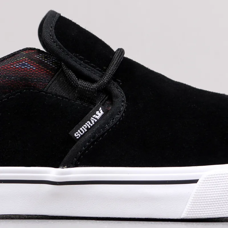 Supra Footwear Mens Cuba Skateboarding Shoes Trainers Black