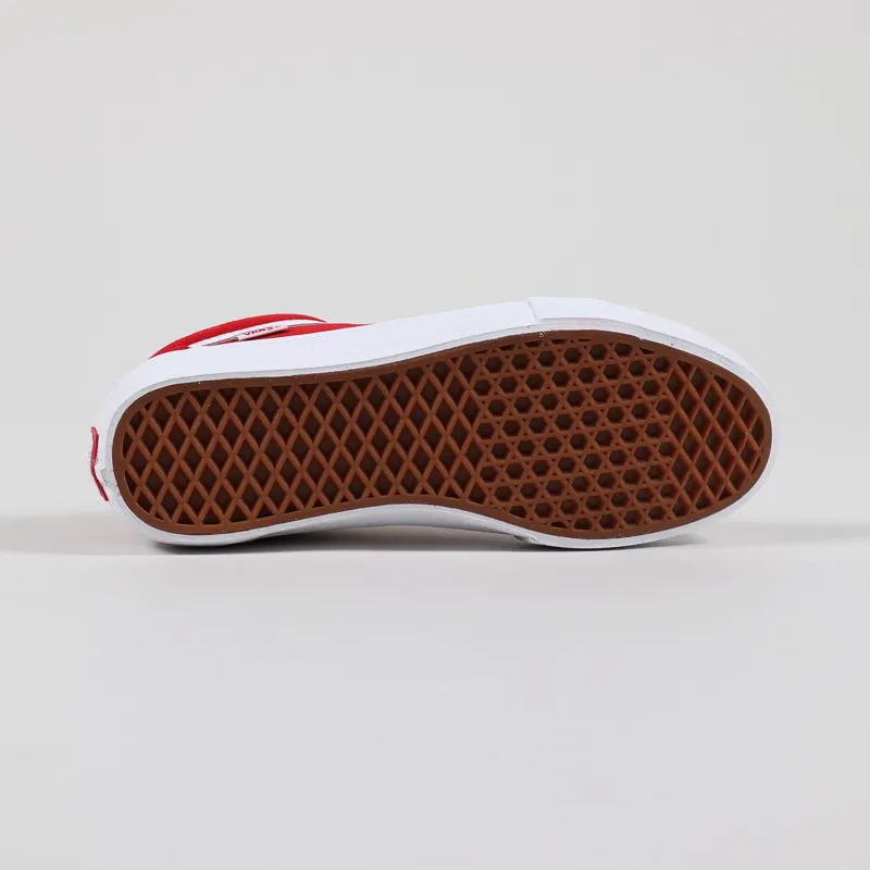 Vans Old Skool Pro Suede Shoes Red White-8