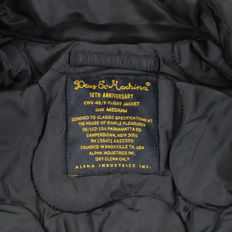 Deus Ex Machina CWU Flight Jacket Black