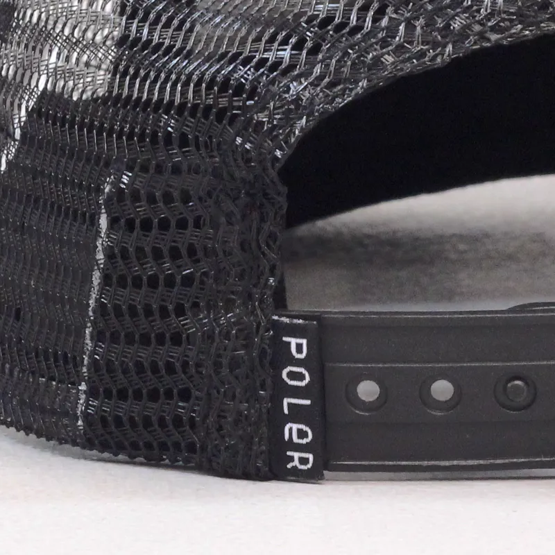 Poler Trucker Cap Cyclops Mesh Black-3