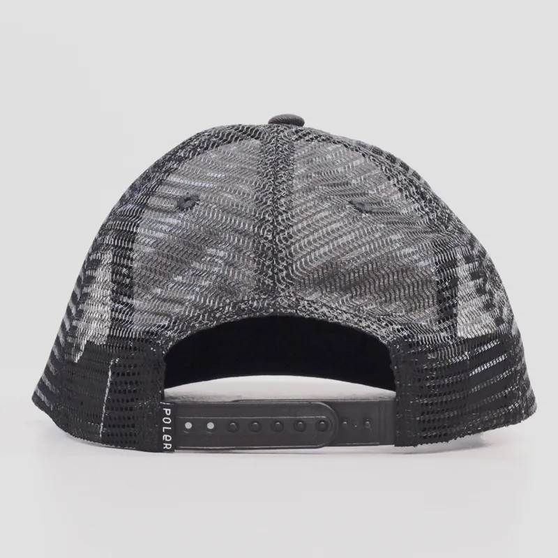 Poler Trucker Cap Cyclops Mesh Black-2
