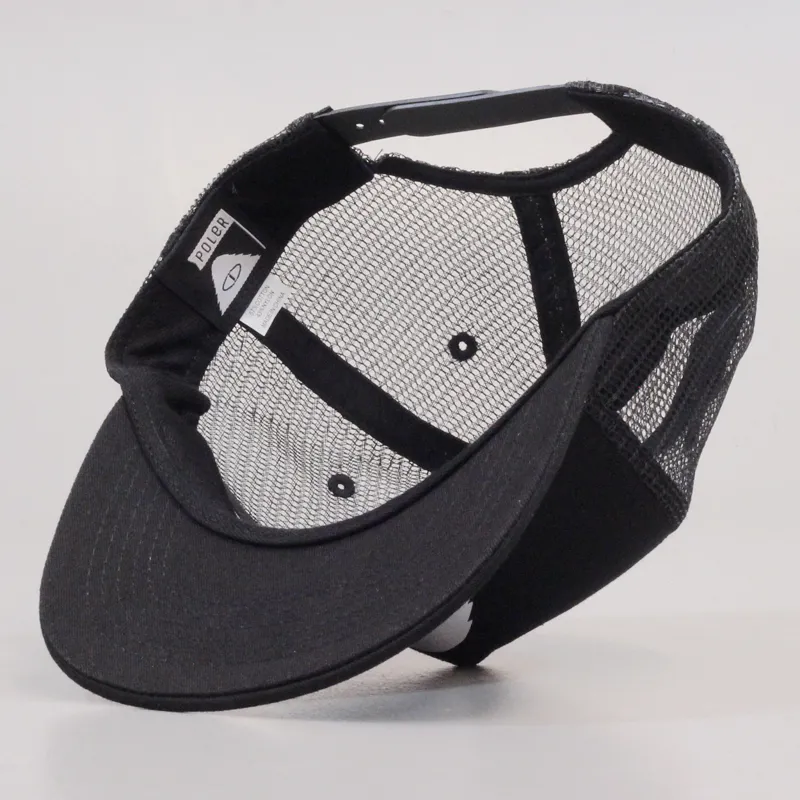 Poler Trucker Cap Cyclops Mesh Black-4