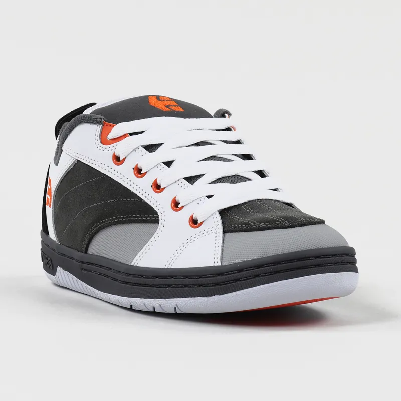 Etnies Czar Shoes Grey White Orange-4